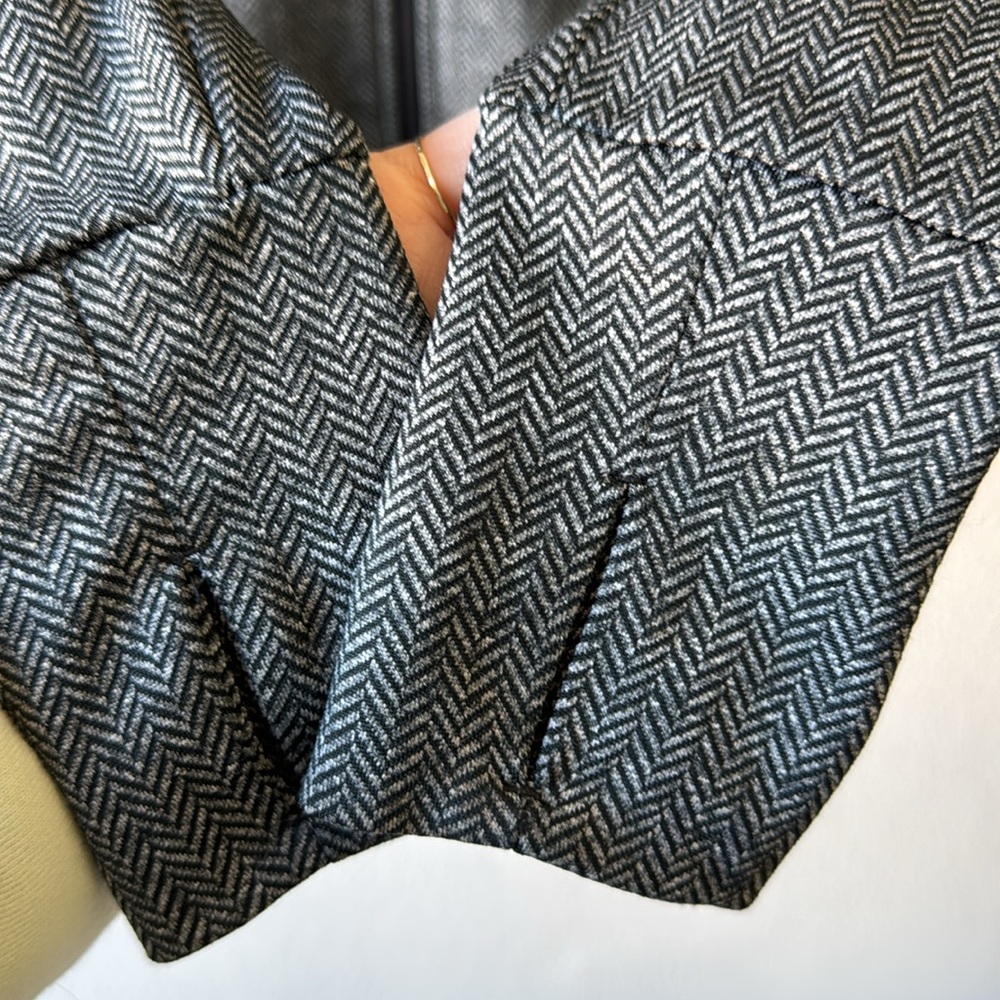 Mondetta Gray Black Herringbone Long Running Workout Hood Jacket Small EUC - Picture 6 of 8